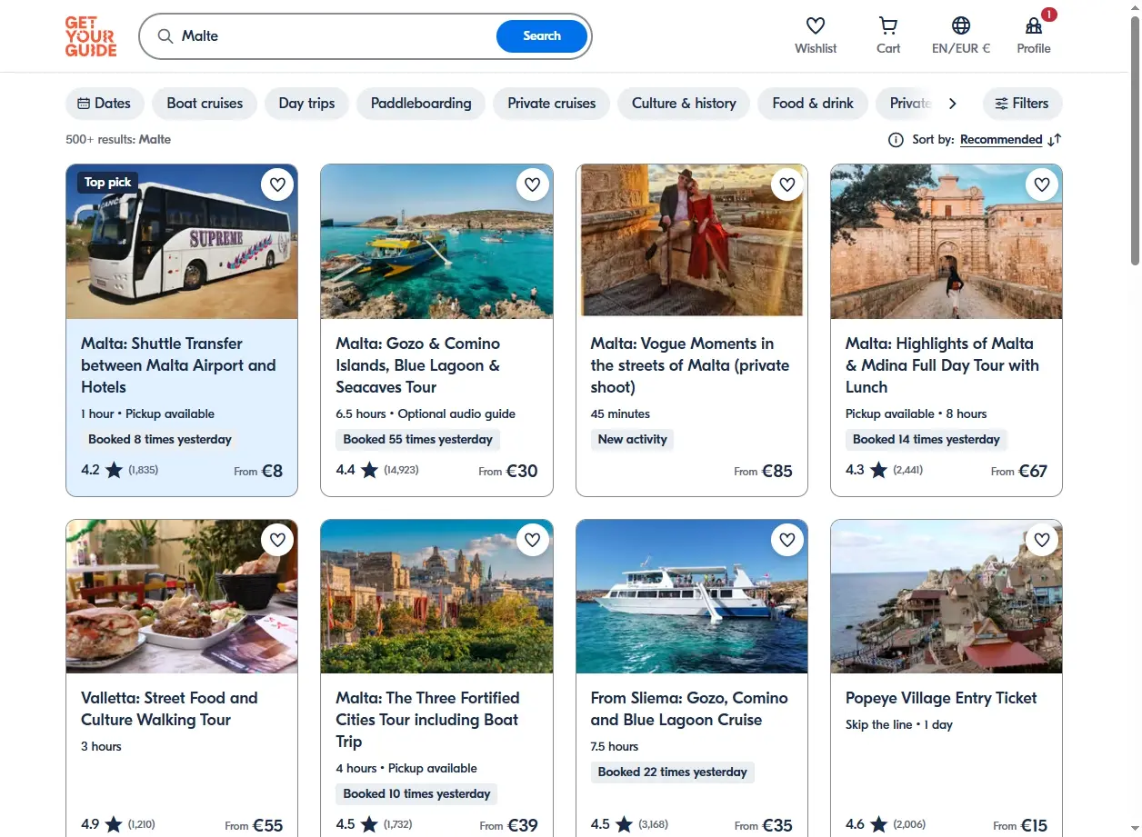 Activités et Excursions à Malte