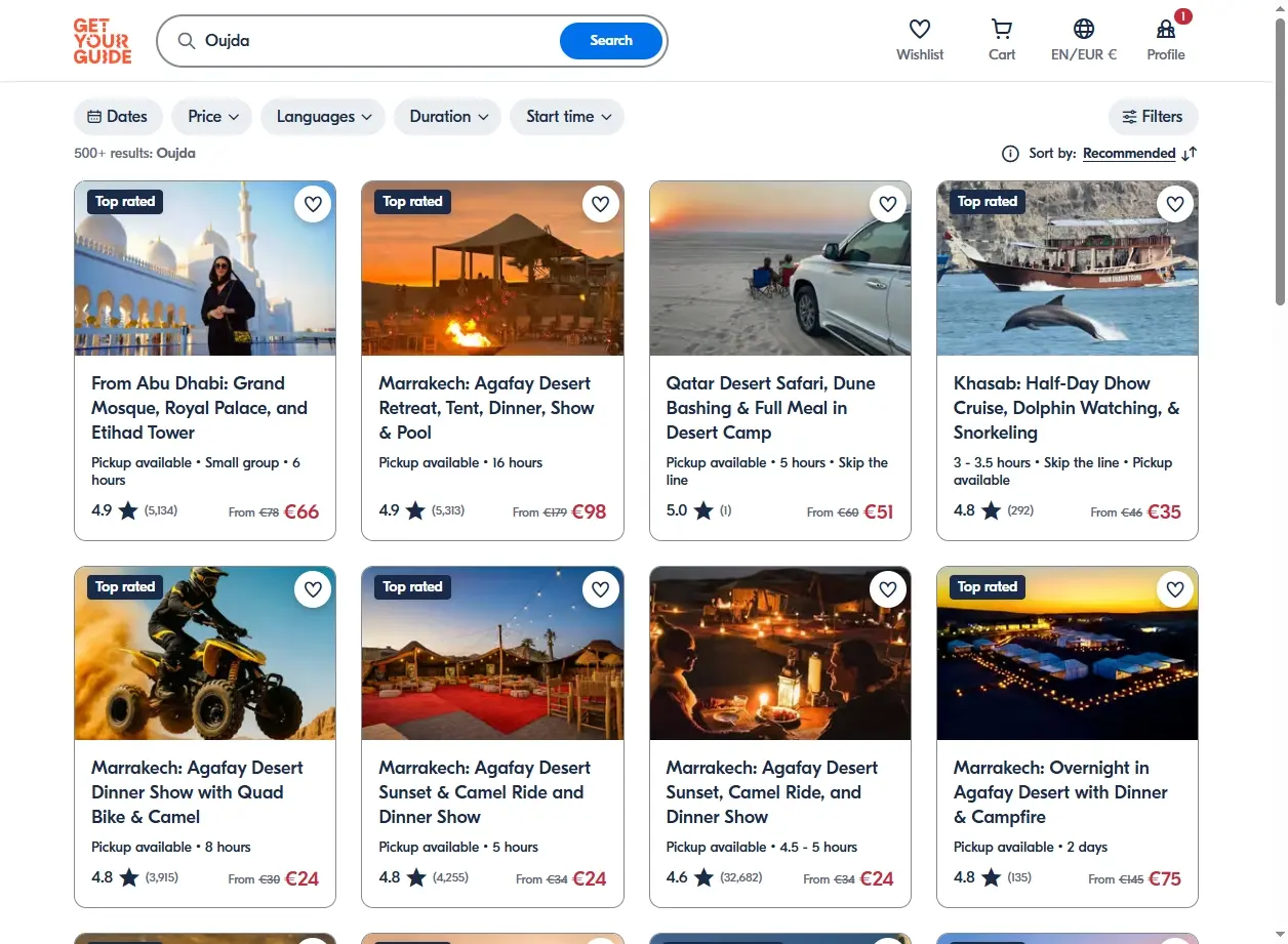 Aperçu des meilleures activités et excursions à Oujda