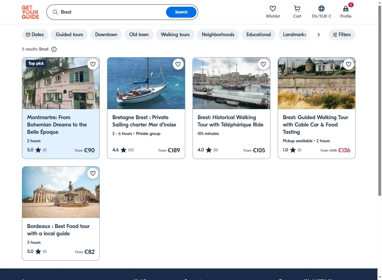 Activités et excursions à Brest et dans le Finistère