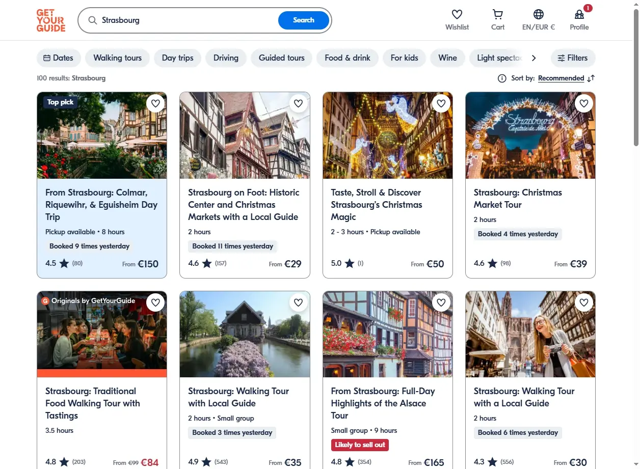 Activités et excursions à Strasbourg, Alsace