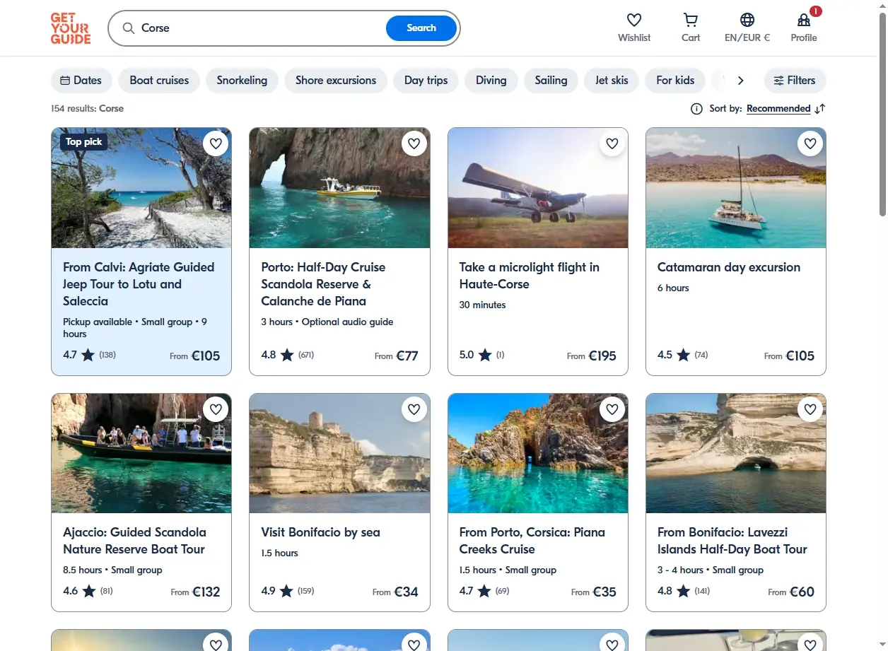 Activités et Excursions en Corse