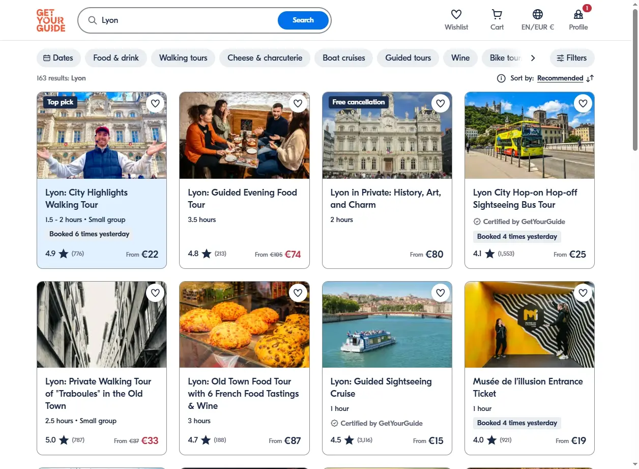 Activités et Visites Guidées à Lyon