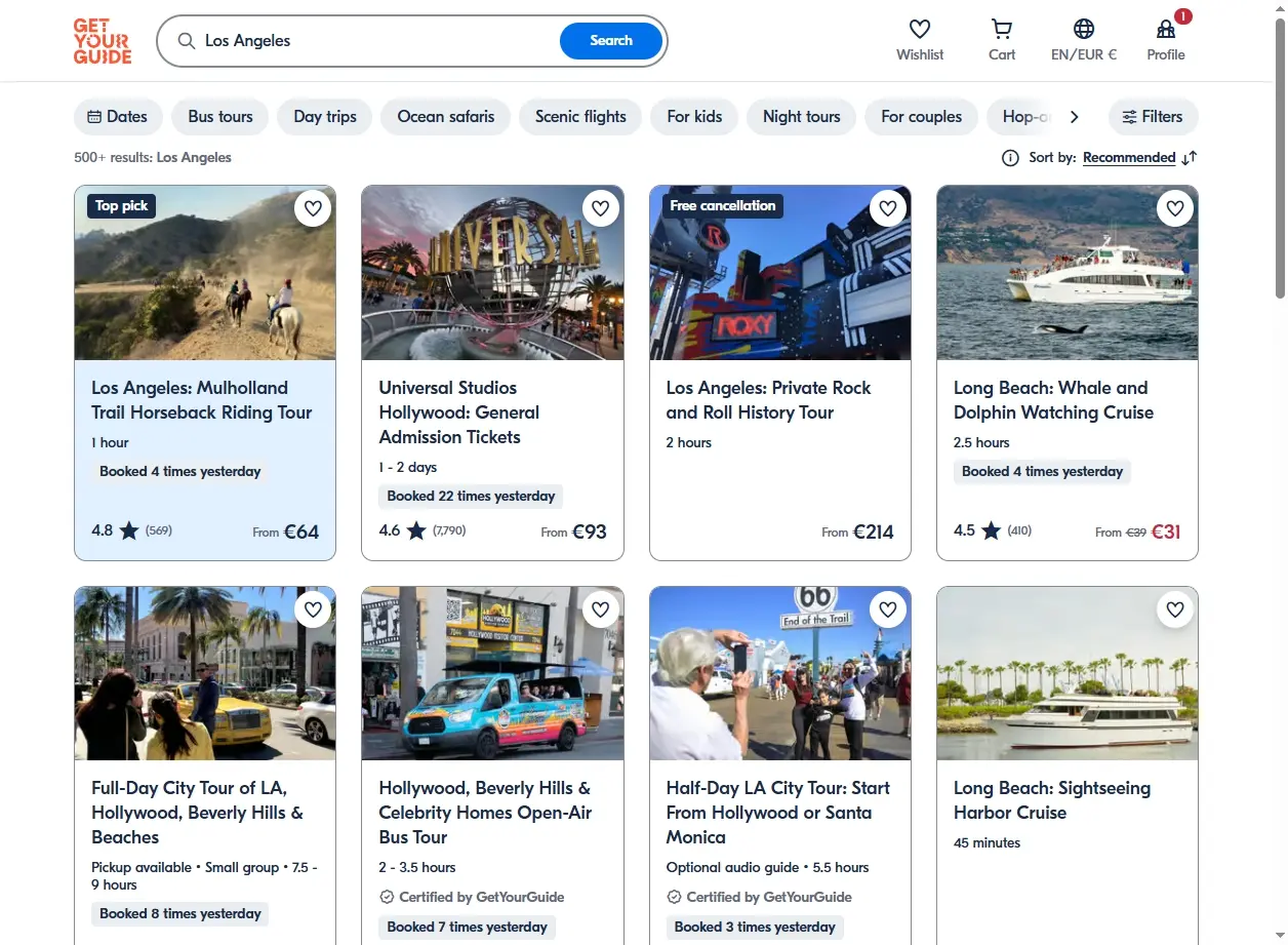 Activités et Visites Guidées à Los Angeles