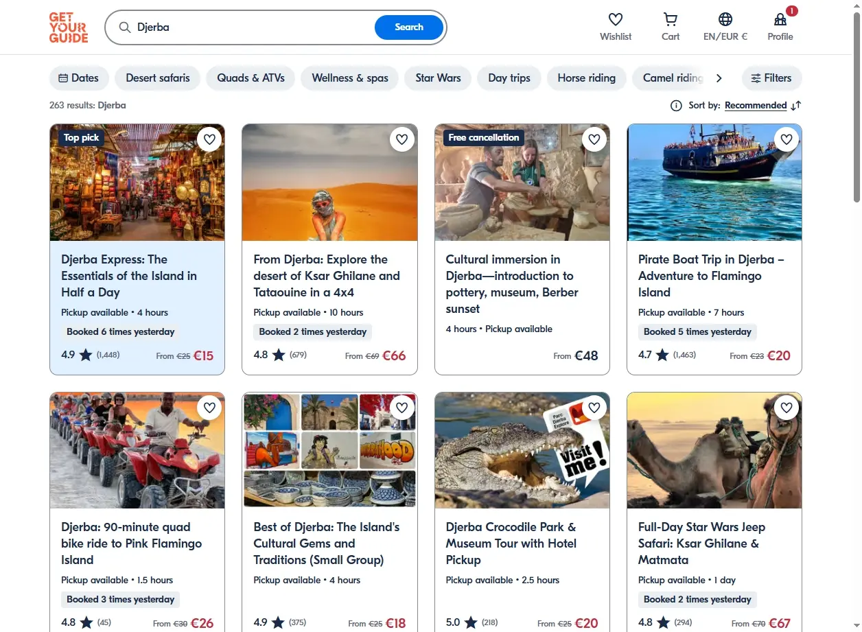 Activités et excursions à Djerba