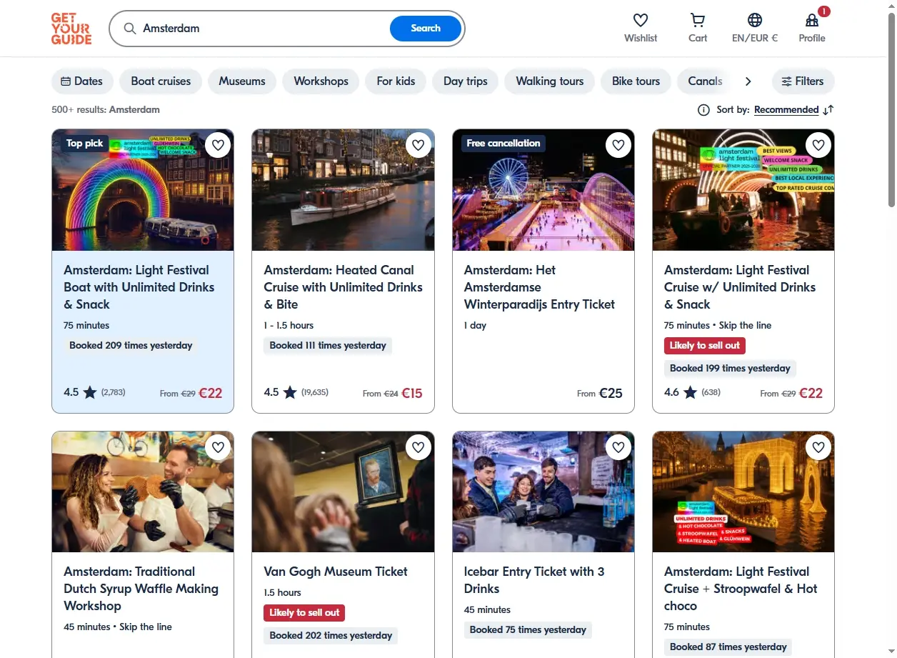 Activités et Tours à Amsterdam