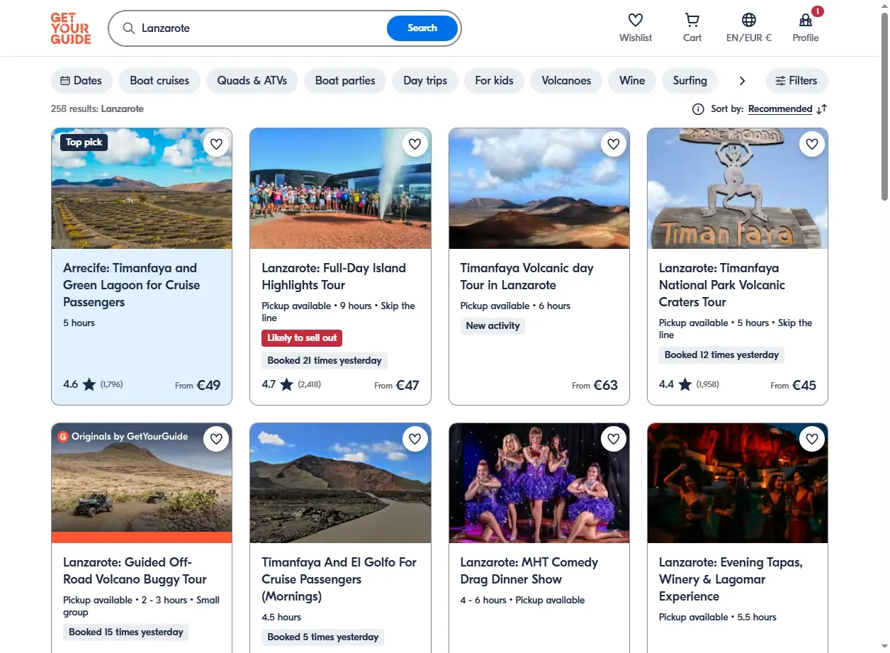 Activités et excursions à faire à Lanzarote