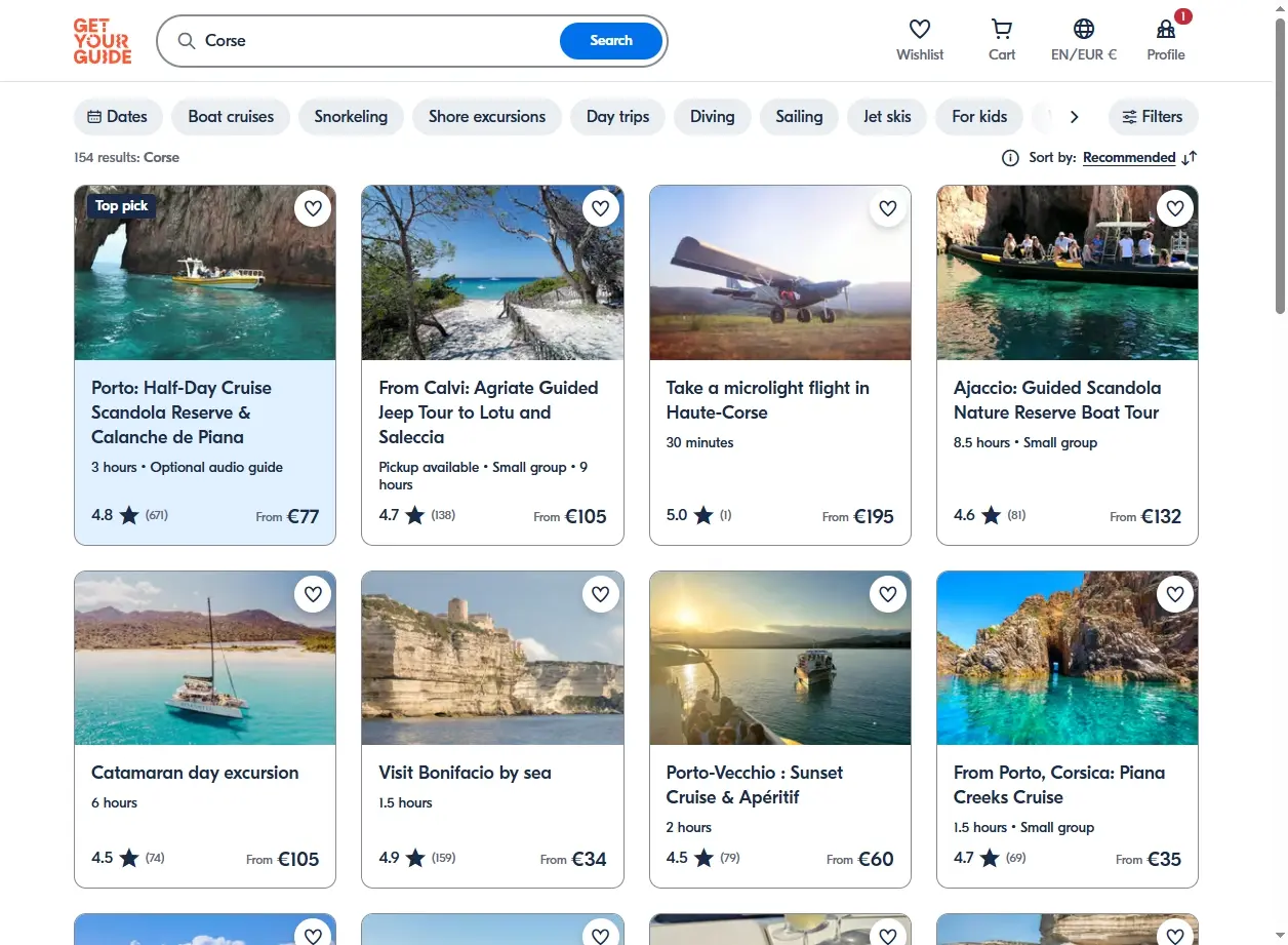 Activités et Excursions en Corse