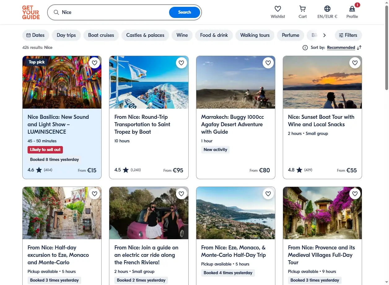 Activités et excursions sur la Côte d'Azur