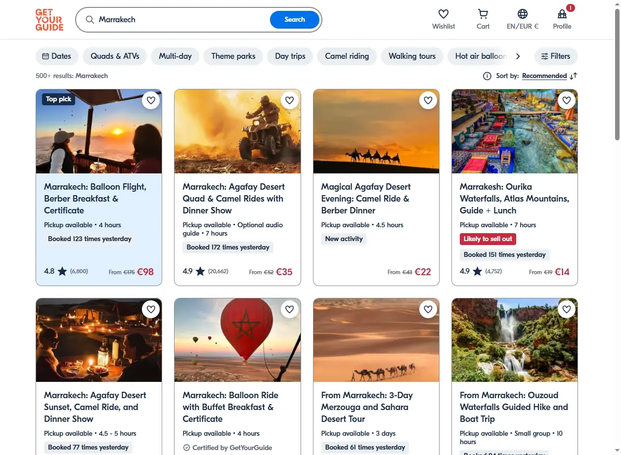 Activités et excursions inoubliables à Marrakech