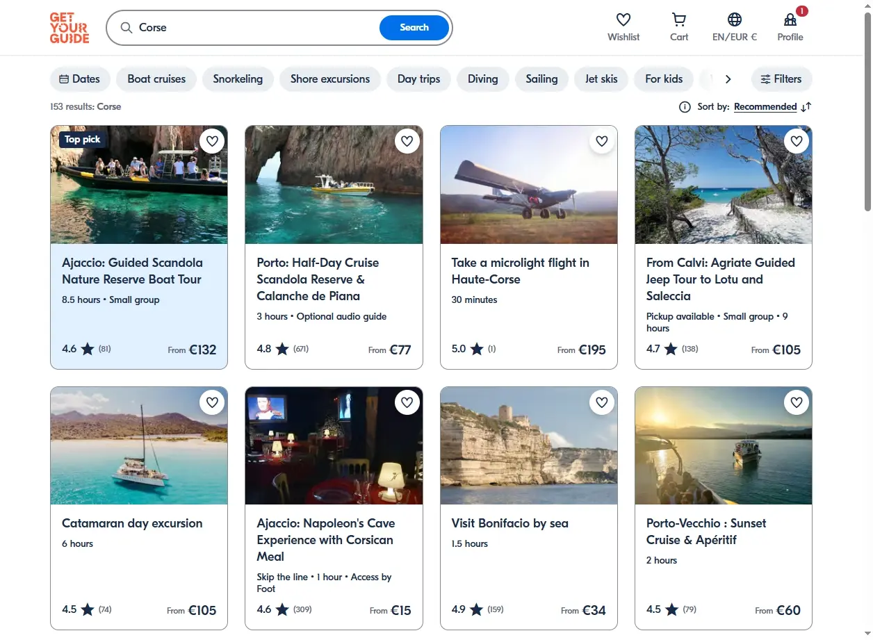 Activités et Excursions en Corse