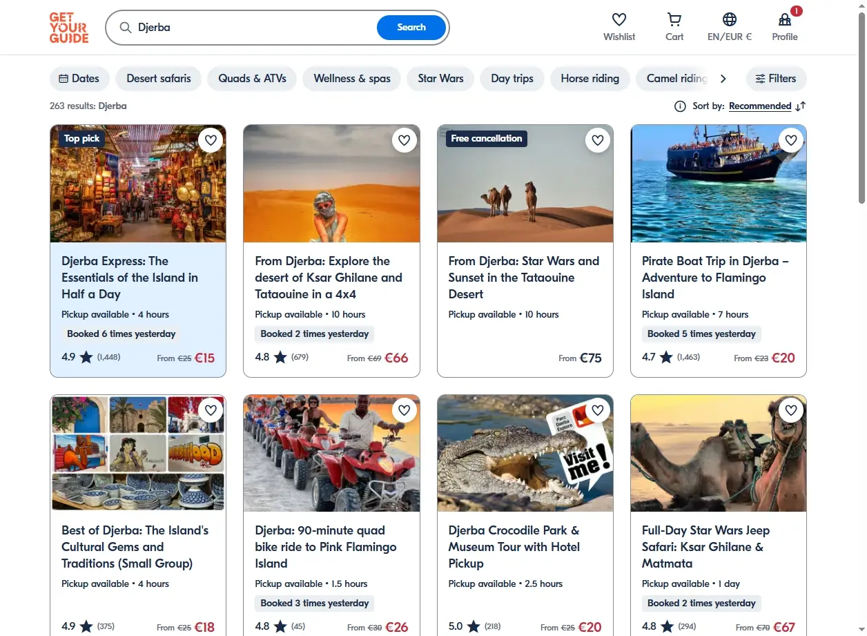 Excursions et activités à Djerba