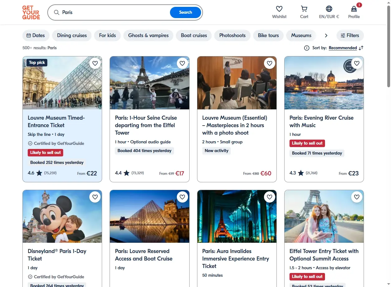Activités et Visites Guidées à Paris - GetYourGuide