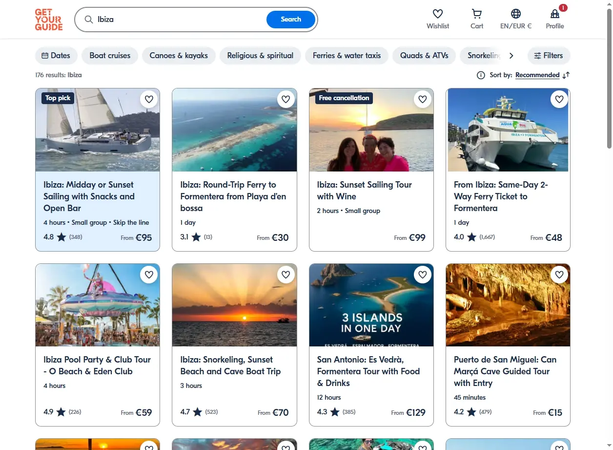 Aperçu des activités et excursions à Ibiza
