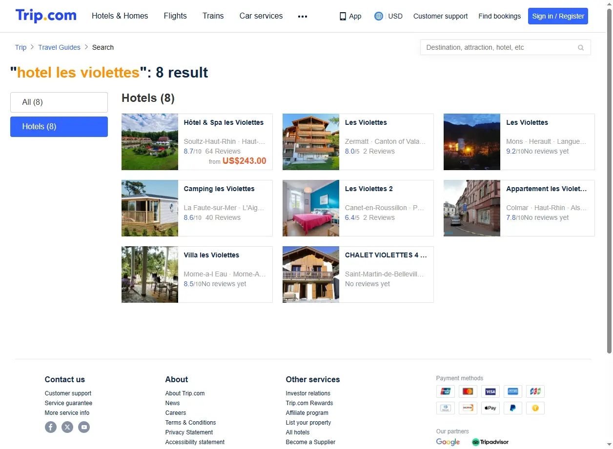 Offres spéciales Hotel Les Violettes sur Trip.com