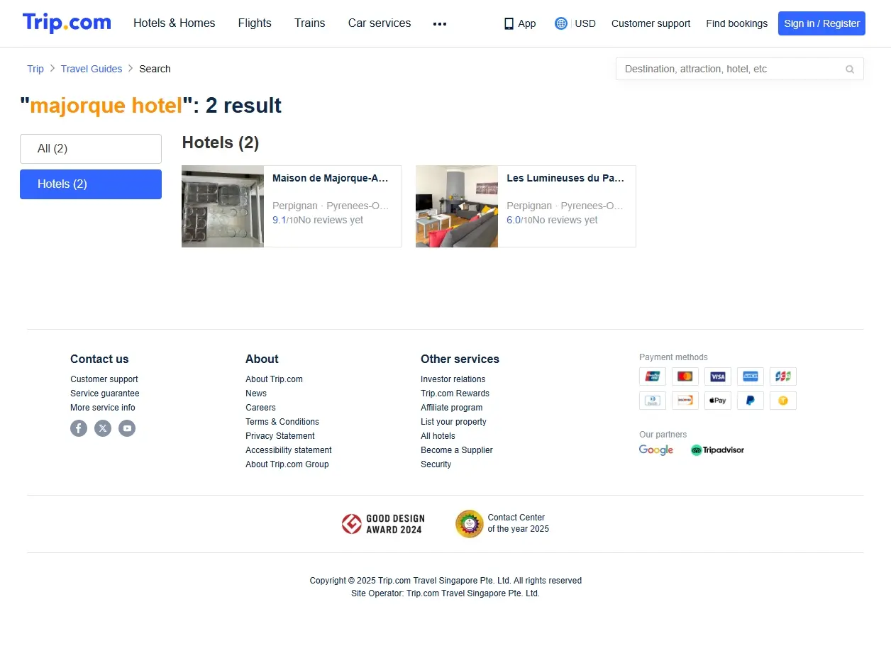 Offres spéciales hôtels Majorque Trip.com